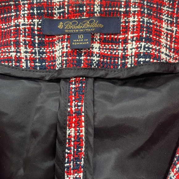Brooks Brother Tweed Blazer-woven in Italy size 10 - Picture 7 of 9